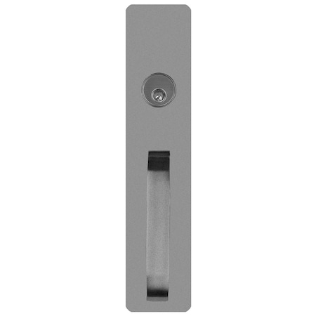 Detex Exit Trim, Night Latch, S Pull, Less Cylinder, SP28 03A 689